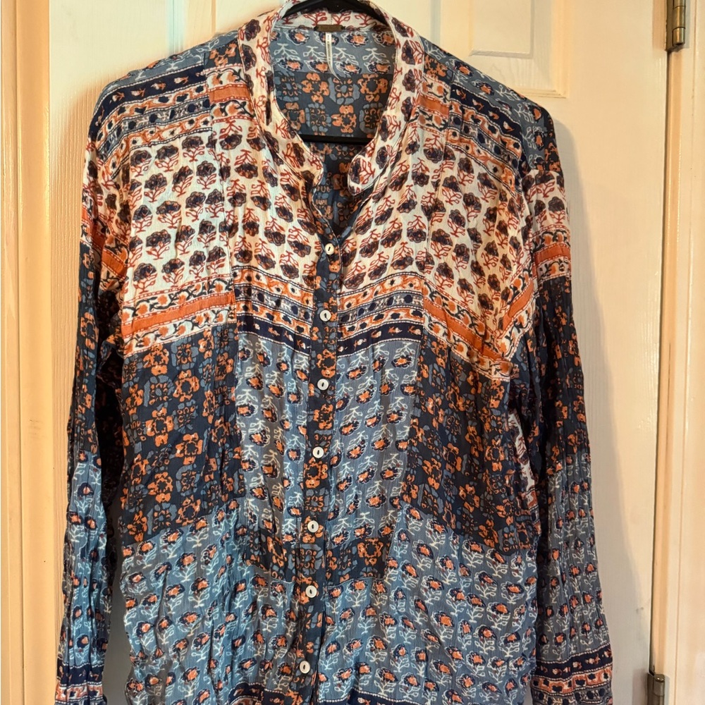 Free People Multicolor Patterned Men's Shirt